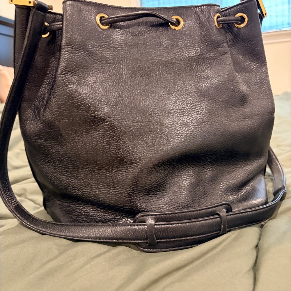 MCM Black Leather Bucket Bag - Picture 6 of 11